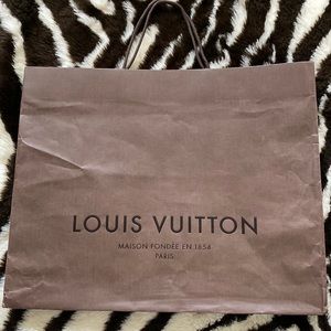 Louis Vuitton Brown Paper Shopping Bag